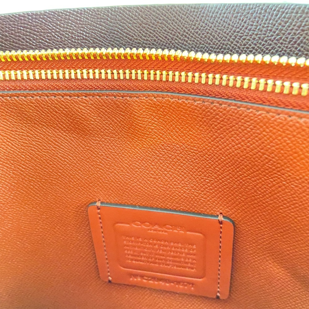 Coach Tote Molly Beige Leather Shoulder Bag Available A4 Storage - Picture 5 of 7